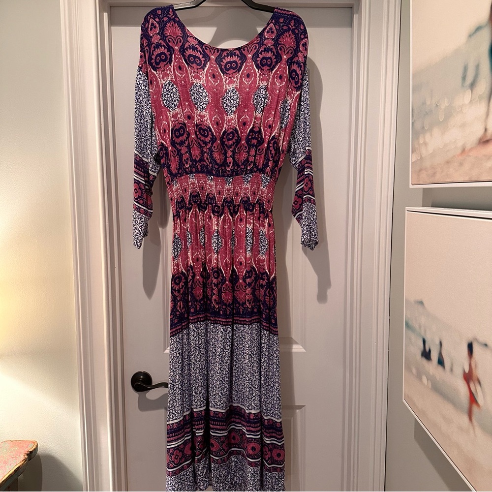 FREE PEOPLE She’s A Lady Reversible Dress, Purple - Sz medium- NEW with tags